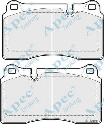 APEC BRAKING pad1777 -  Комплект тормозных колодок, дисковый тормоз
